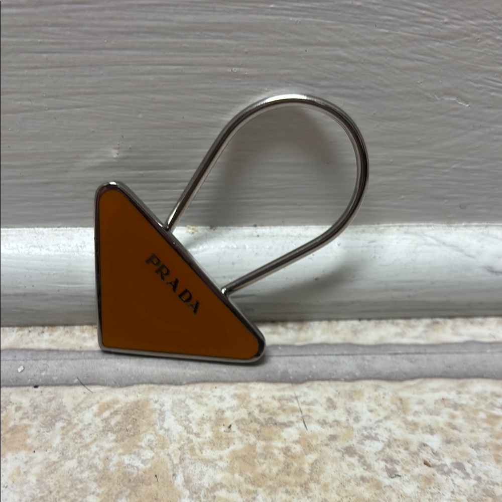 Prada Triangle keychain